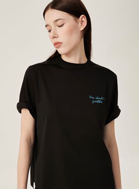 tuum nomen  FL升级版丝柔棉 凉感 小领口 纯棉舒适印花短袖T恤