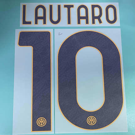 2024-25 年度 國際米蘭 第二客場 原裝印號 LAUTARO FRATTESI