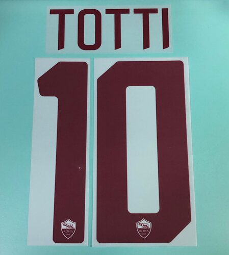 2017-18 年度 羅馬 客場 原裝印字 TOTTI FLORENZI EL SHAARAWY