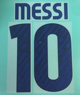 2010-11 年度 巴塞隆拿 客場 球員版 原裝印字 A.INIESTA MESSI