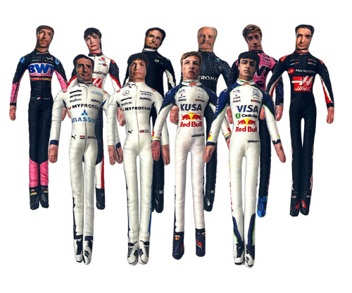 F1赛车手潘潘抽象玩偶乳鼠干毛绒挂件内置骨架随意扭动送朋友