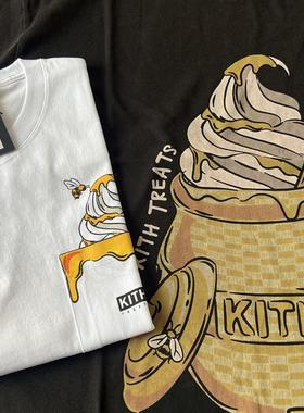 KITH undefendable 东京限定蜂蜜冰激凌系列纯潮牌棉情侣T恤短袖