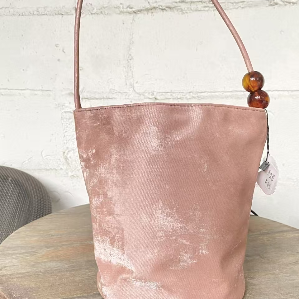 新中式国风绒面晕染琥珀珠水桶