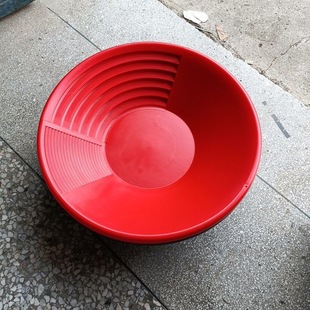 大号38CM手摇淘金盘淘钨沙选矿淘金沙工具洗金盆收黄金砂设备加厚