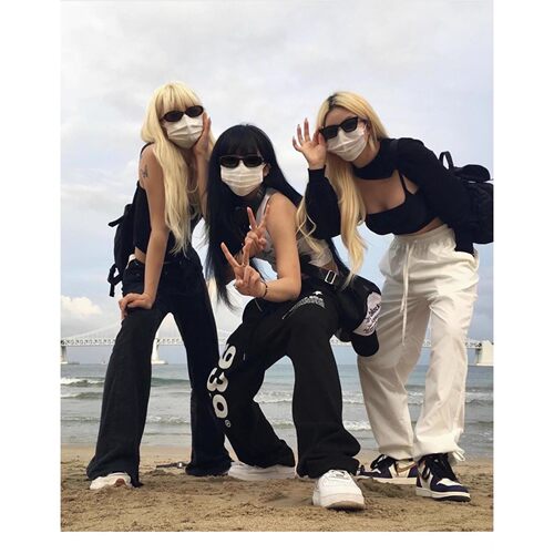 舞蹈女孩939卫裤男女潮牌ins宽松休闲运动裤舞蹈裤hiphop卫裤嘻哈