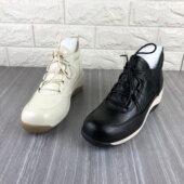 断码 处理商场撤柜真皮女靴中跟舒适休闲系带短靴羊皮加绒靴子轻便