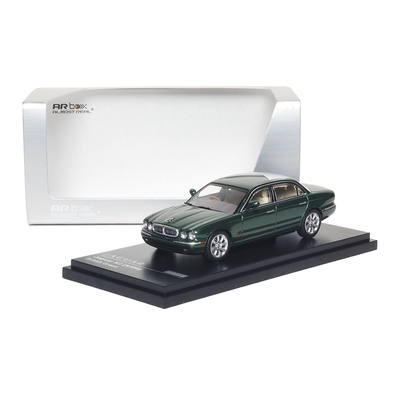 AR box捷豹XJ6模型1:64捷豹 XJ6 X350 合金汽车模型绿色收藏礼物