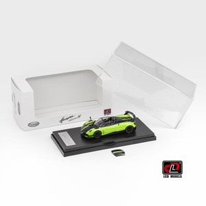 LCD帕加尼花雅BC车模1:64 Pagani Huayra BC苹果绿合金汽车模型