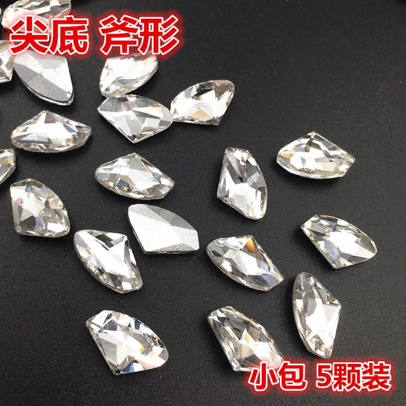 diy白色斧头手机壳贴钻