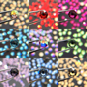 SS30平底圆形50颗金底6.5mm8大8小16切面太阳花切面特级精品DIY钻