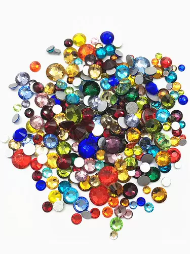 Красочный многоцветный чехол для телефона для ногтей, смешанное ювелирное украшение, украшение для ногтей, 2 шт