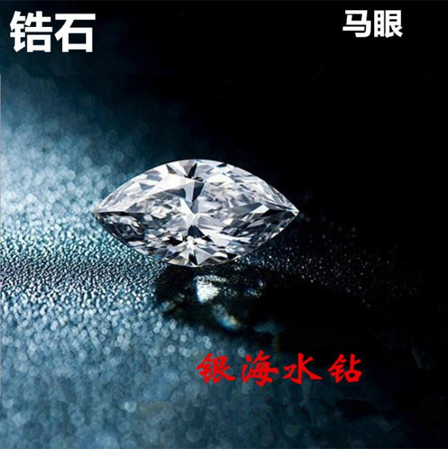 马眼美甲白色耳环饰品裸石