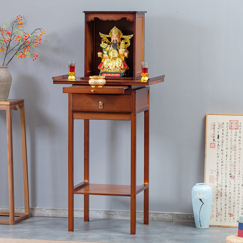 新中式佛龛供桌佛台家用神台佛像关公供奉桌菩萨财神爷桌香案贡桌