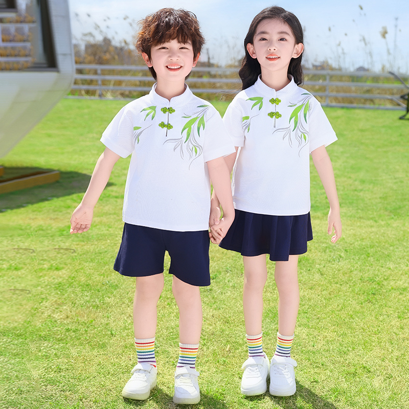 六一儿童合唱演出服幼儿园毕业班服中国风汉服小学生朗诵表演服装