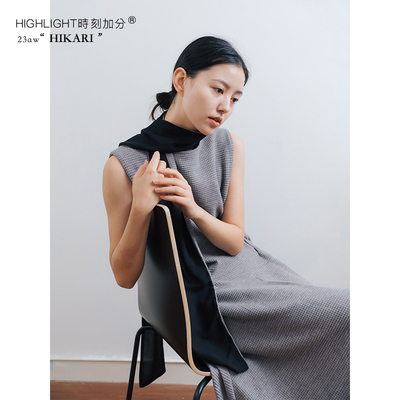 拼接小心机时髦针织围巾