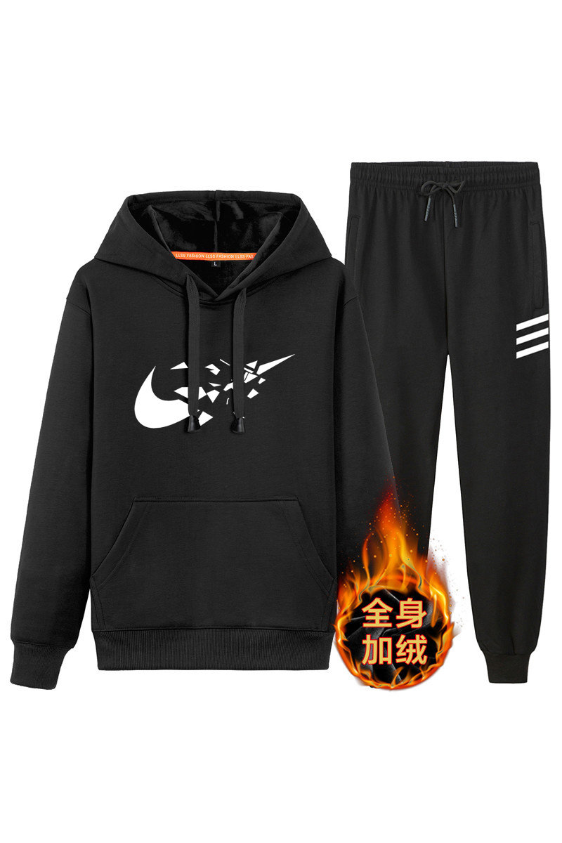 2021新款加厚加绒连帽卫衣休闲运动男士冬季外套A163-MJ7785-P95,男装卫衣,星座211-1