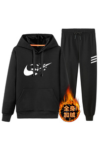 2021新款加厚加绒连帽卫衣休闲运动男士冬季外套A163-MJ7785-P95图片