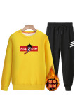 大量备货2020冬季男长袖加绒加厚印花卫衣圆领套装A163-5519-P90，男装卫衣，星座211-1