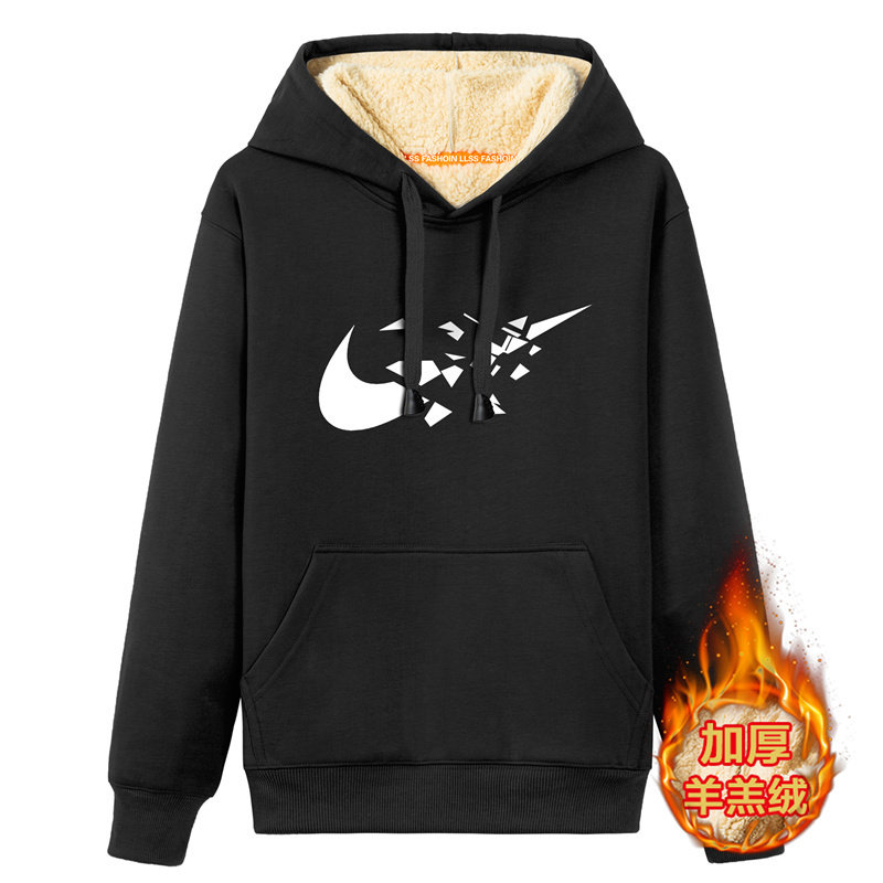 班服百搭青少年卫衣男潮流加绒保暖连帽港风A163-G6385-P55图片