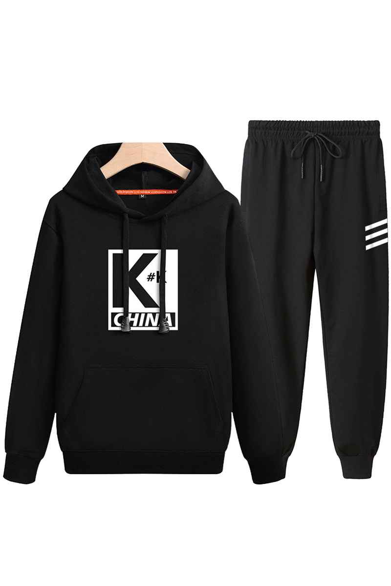 冬季纯棉加绒加厚保暖外套男孩运动服休闲套装A163-MJ7728,男装卫衣,星座211-1