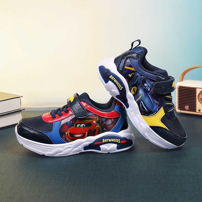 Boys' flashing light sneakers child cartoon casual shoes