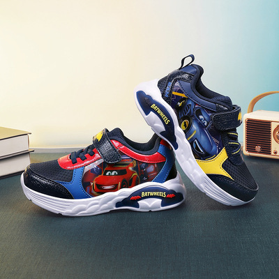 Boys' flashing light sneakers child cartoon casual shoes