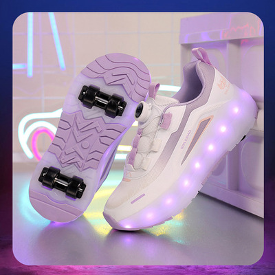 children shoes flashing lights wheels roller skates sports