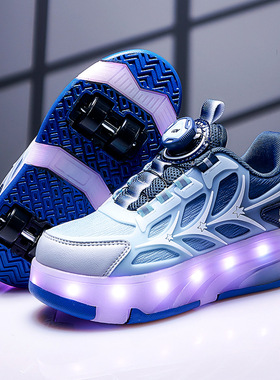 kid girl shoes wheel boys roller skates sports shoes glowing