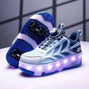 kid girl shoes wheel boys roller skates sports shoes glowing