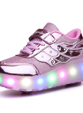 child shoes with wheels kid light sneaker girls roller shoe