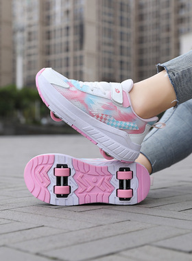 Children Girls Roller Shoes With Wheels Boys Sneaker Skating