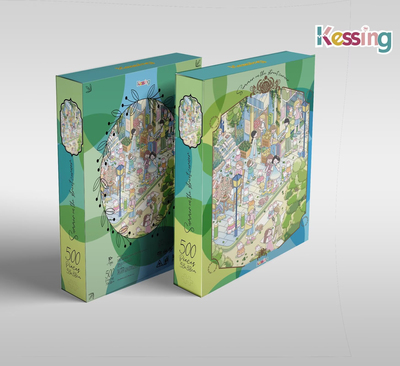 Kessing拼图「春夏秋冬小镇系列」500片