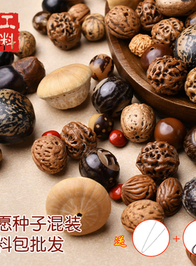 工料天下满愿种子十八子菩提散珠多宝菩提手串diy配件材料包批发