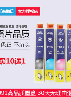 适用EPSON爱普生T1091墨盒ME30墨盒600F ME300墨盒 ME1100墨盒109
