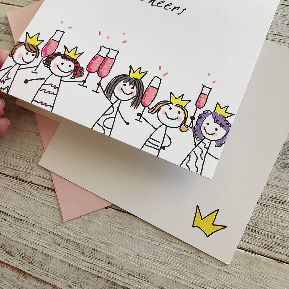 Cheers 妇女节女生节女性祝福定制创意贺卡印文字印logo文字
