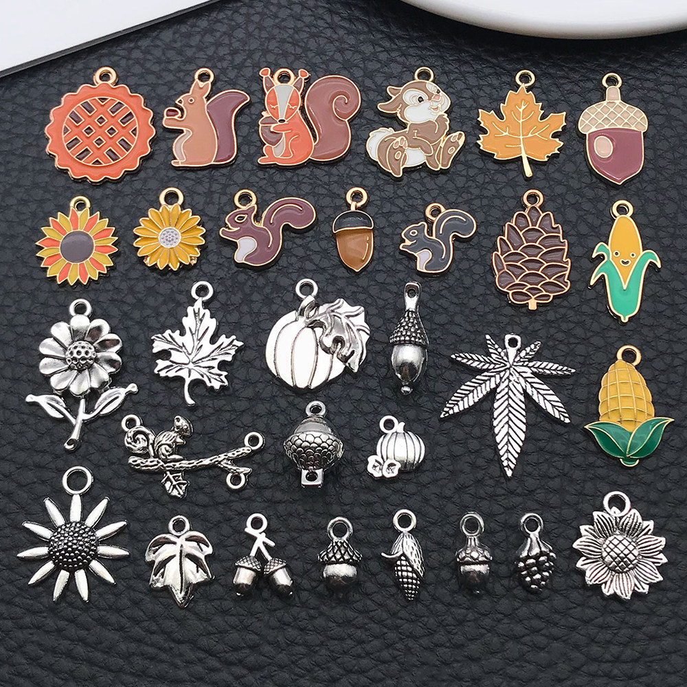 感恩节南瓜枫叶松鼠玉米松果饰品配件钥匙扣耳环项链手链diy吊坠,饰品/流行首饰/时尚饰品新,其他DIY饰品配件,淘宝优惠券,粉丝福利购,淘宝优惠卷