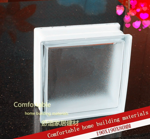 Оранжевая пилинг белый непрозрачный стеклянный кирпичный кирпичный крыльца перегородка