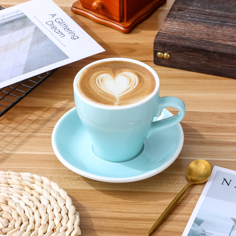 北欧风格拉花标准加厚美式拿铁杯