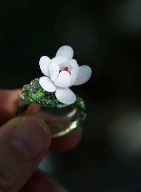 七隐琉璃纯手工玉兰花