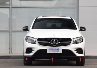 适配17-19年奔驰GLC300前杠亮条GLC200 260 63 GLC43下唇电镀饰条