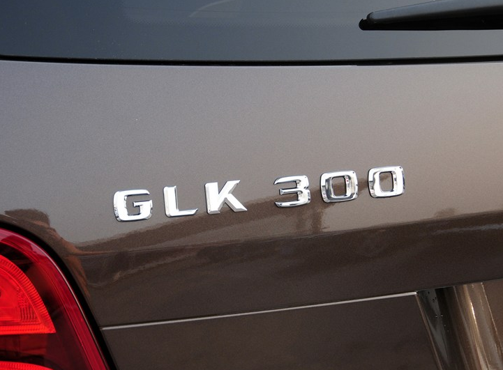适用于奔驰GLK后备箱标GLK200 260 300尾门圆标 4MATIC北京奔驰标