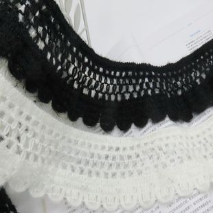 服装 蕾丝布艺手工配饰 辅料毛线花边7CM弹力毛线花边松紧毛线花边