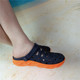 透气防臭耐磨情侣沙滩女懒人休闲包头洞洞凉拖鞋 越南乳胶鞋 男夏季