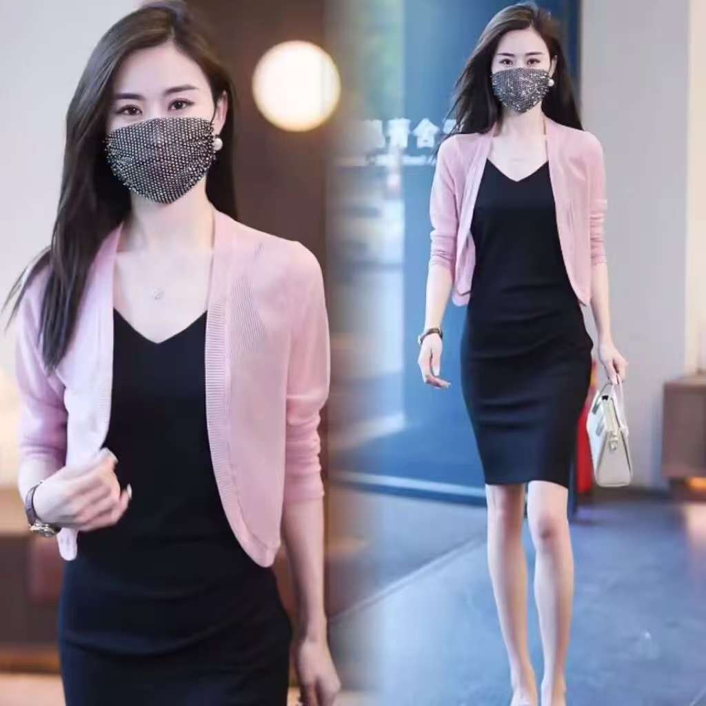夏季防晒衣女款2025年新款时尚百搭开衫薄款披肩外搭罩衫短款外套