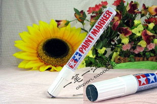 MARKER 双星亚光消光笔 日本田宫漆笔 PAINT 暗黑色补漆笔