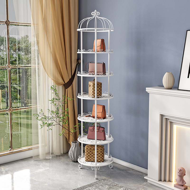 创意货架放包展示柜女装店橱窗落地金属加厚家用卧室收纳产品网红