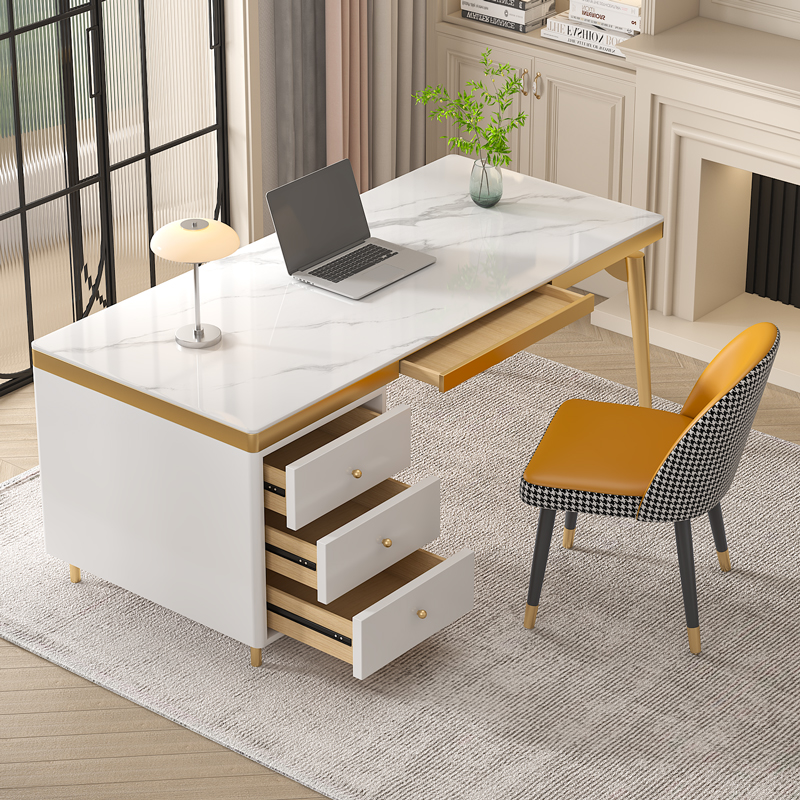 北欧电脑桌书房学生写字桌家用卧室办公室老板小户写字台轻奢现代