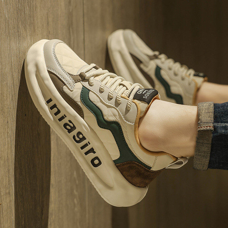 阿甘男鞋冬季防滑防臭厚底内增高休闲板鞋高级感复古跑步运动潮鞋,流行男鞋,单鞋,淘宝优惠券,粉丝福利购,淘宝优惠卷