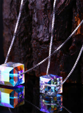 前任3项链水晶极光方糖王梓同款