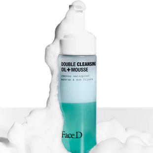 洗面奶 双效洁面卸妆洁面慕斯泡沫160ml 意大利 faced